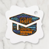 Étiquettes Cadeau Favoriser les balises - Word Cloud (Dos)