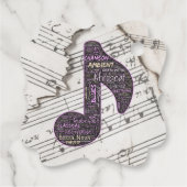 Étiquettes Cadeau Favoriser les balises - Word Cloud (Dos)