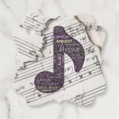 Étiquettes Cadeau Favoriser les balises - Word Cloud (Devant)