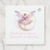 Étiquettes Cadeau Fée 1er anniversaire (Dos)