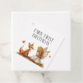 Étiquettes Cadeau Fée d'automne premier Merci d'anniversaire avec re (En situation)