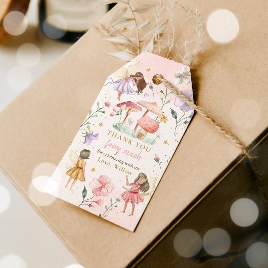 Étiquettes-cadeau Fée de la princesse Whimsical fête d'anniversaire 