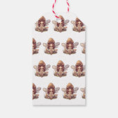 Étiquettes-cadeau Fée enchantée avec champignons Baby shower fille (Dos)
