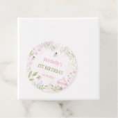 Étiquettes Cadeau Fée Floral Fille fête d'anniversaire (En situation)