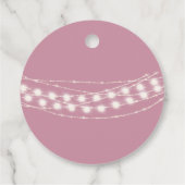 Étiquettes Cadeau Fée Magique Première Fille Anniversaire (Dos)