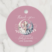 Étiquettes Cadeau Fée Magique Première Fille Anniversaire (Devant)