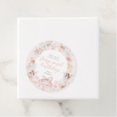 Étiquettes Cadeau Fée rose Floral Anniversaire (En situation)