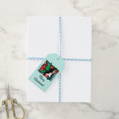 Étiquettes-cadeau Fée Solstice Rouge Vert Noël (Avec de laficelle)