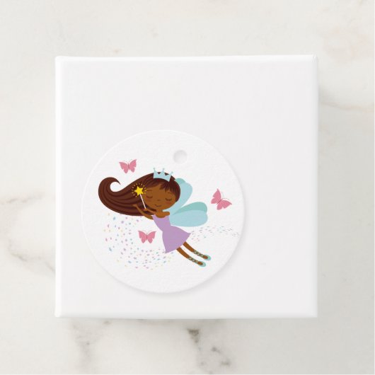 Étiquettes Cadeau Féerie douce Princesse Filles Anniversaire (En situation)