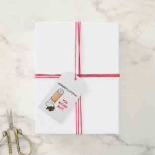 Étiquettes-cadeau Félicitation ! Vous avez donné un coup de pied au