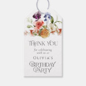 Étiquettes-cadeau Félicitations Fantastiques Fleurales de Naissance (Devant)