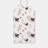 Étiquettes-cadeau Félicitations Fantastiques Fleurales de Naissance (Dos)