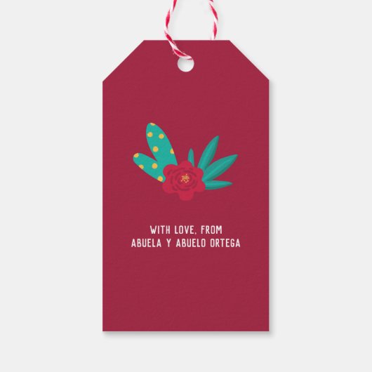 Étiquettes-cadeau Feliz Navidad Llama brillante et festive Noël (Dos)