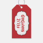 Étiquettes-cadeau Feliz Navidad Red Chile Pepper (Devant)