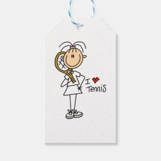 Étiquettes-cadeau Femme I Love Tennis Gift Tags