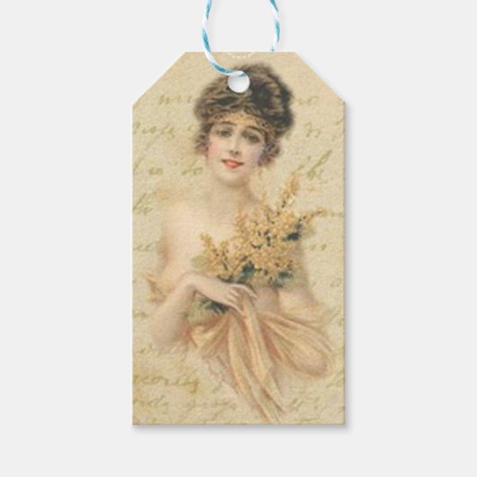 Étiquettes-cadeau Femmes vintages (Devant)