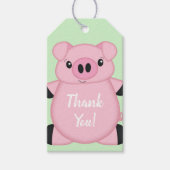 Étiquettes-cadeau Ferme de Baby shower de porc (Devant)