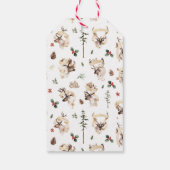 Étiquettes-cadeau Ferme de rennes et d'arbres | Joyeux Noël (Dos)