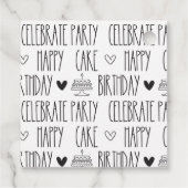 Étiquettes Cadeau Ferme rustique Anniversaire Merci (Dos)