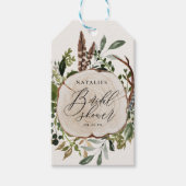 Étiquettes-cadeau Ferme rustique grange douche botanique (Devant)