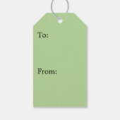 Étiquettes-cadeau Fern Fronds II Dark Green Nature (Dos)