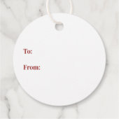 Étiquettes Cadeau Féroese Joyeux Noël, Gleðilig Jól, Custom (Dos)