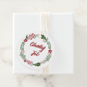 Étiquettes Cadeau Féroese Joyeux Noël, Gleðilig Jól, Custom (En situation)