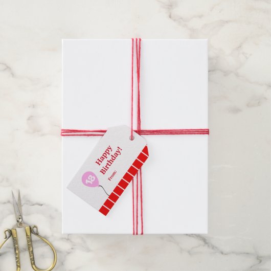Étiquettes-cadeau Festif (With Twine)