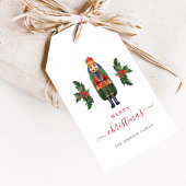 Étiquettes-cadeau Festif Cute Nutcracker Joyeux Noël