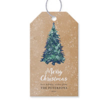 Festif moderne Snowy Green Arbre de Noël Kraft