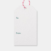 Étiquettes-cadeau Festif Noël Sloth Personnalisé (Dos)