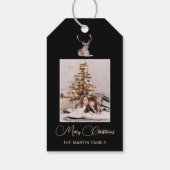 Étiquettes-cadeau Festif Winter Deer Photo Noël (Dos)