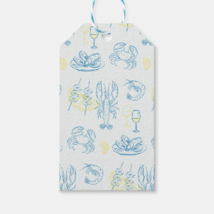 Étiquettes-cadeau Festin de fruits de mer