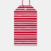 Étiquettes-cadeau Festin Funny Pun Elf rose Rouge rayure Noël (Dos)