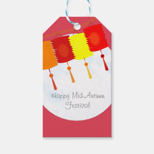 Étiquettes-cadeau Festival d'automne chinois Moon (Devant)