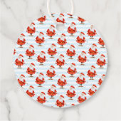 Étiquettes Cadeau Festive Cute Santa Claus (Dos)