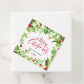 Étiquettes Cadeau Festive Holly Berry Fête de Noël (En situation)