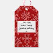 Étiquettes-cadeau Festive Red Père Noël Sleigh Noël (Dos)