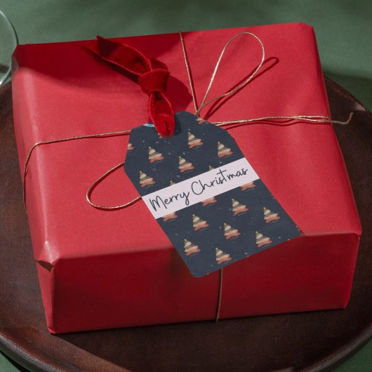 Étiquettes-cadeau Festive Vacances Moderne Lettres Design