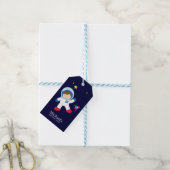 Étiquettes-cadeau Fête Anniversaire de enfant des astronautes (Avec de laficelle)