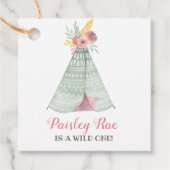 Étiquettes Cadeau Fête Anniversaire de enfant Wild Boho (Devant)