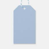 Étiquettes-cadeau Fête bébé Cloud Nine Bleu Nuage (Dos)