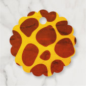 Étiquettes Cadeau Fête bébé de Maman Girafe et bébé girafeau  (Dos)