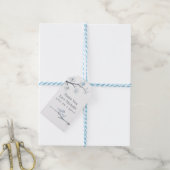 Étiquettes-cadeau Fête bébé Fleurs de Cerisier (Avec de laficelle)