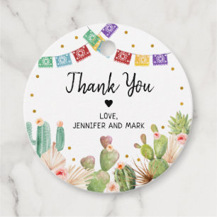 Étiquettes Cadeau Fête Cactus Bohème Enterrement de Vie de Jeune Fil