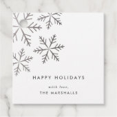 Étiquettes Cadeau Fête classique Faux Foil (Devant)