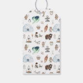 Étiquettes-cadeau Fête d'anniversaire Aventure Arctique (Dos)