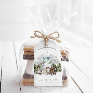 Étiquettes-cadeau Fête d'anniversaire Aventure Arctique