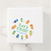 Étiquettes Cadeau Fête d'anniversaire Chill Blue Retro Popsicle (En situation)