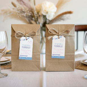 Étiquettes-cadeau Fête d'anniversaire de gymnastique 